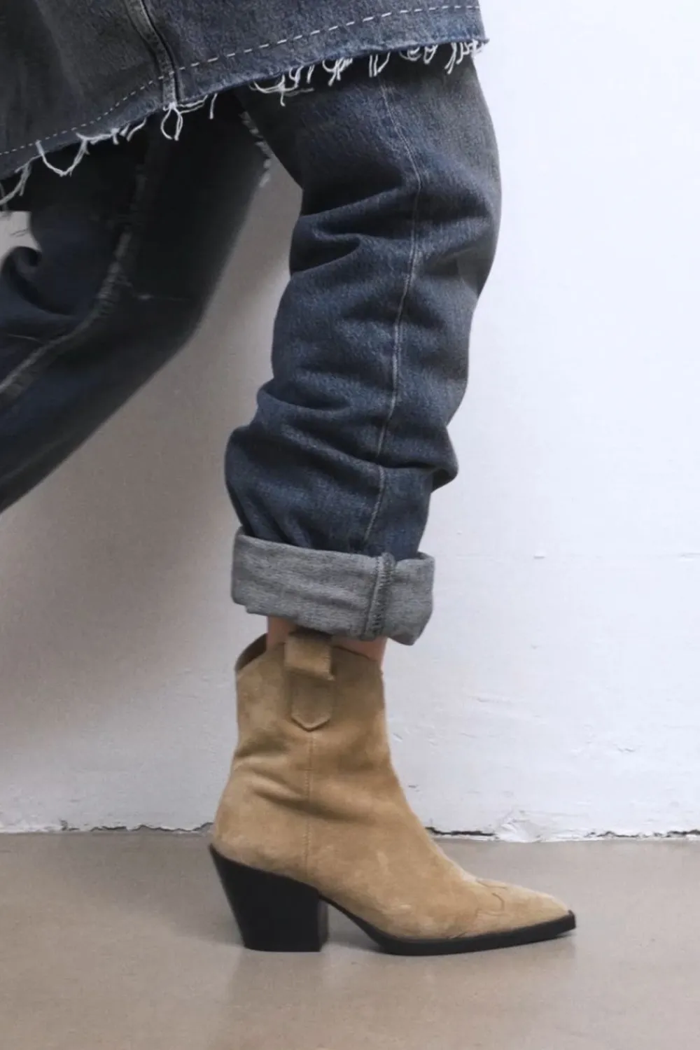 COPENHAGEN STUDIOS Cph238 Suede-Dames Westerse Laarzen